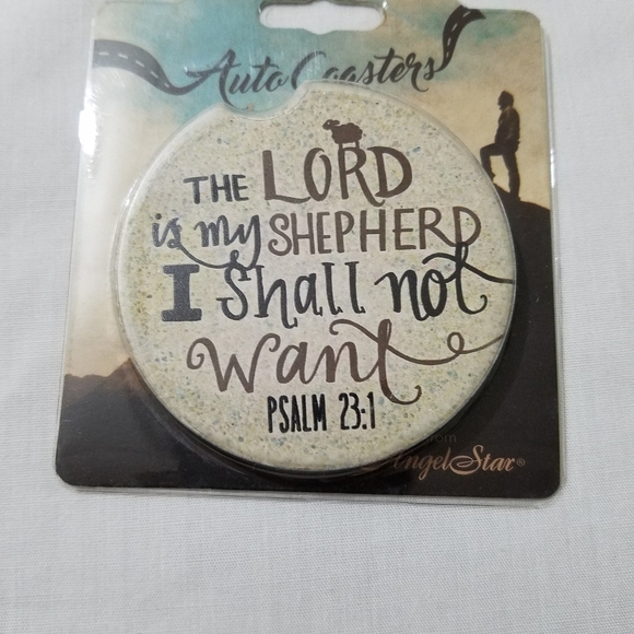 Angel Star Other - Auto Coaster "The Lord is my shepherd I shall not want" Psalm 23:1